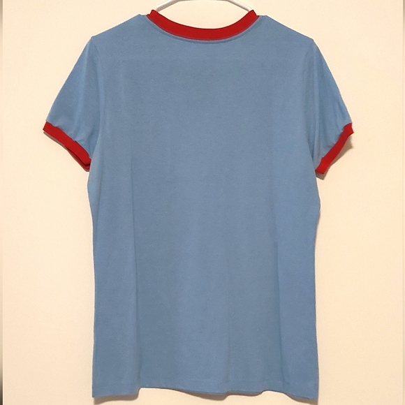Nike Toronto Blue Jays Slim Fit Blue & Red SS Graphic Ringer T-shirt VGUC Sz. XL - Picture 4 of 5
